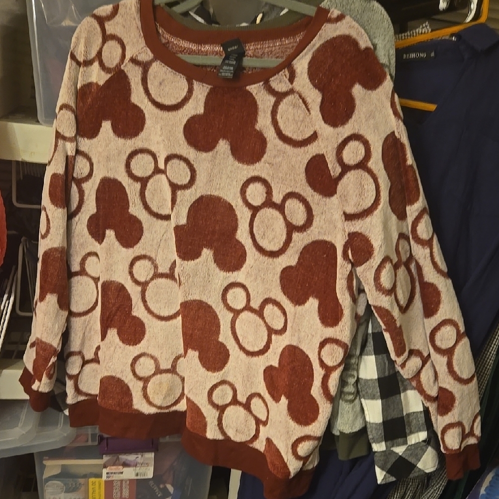 Cozy Red Patterned Women's Sweater